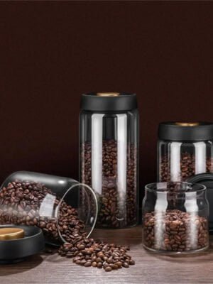 vacuum-sealed glass canister set